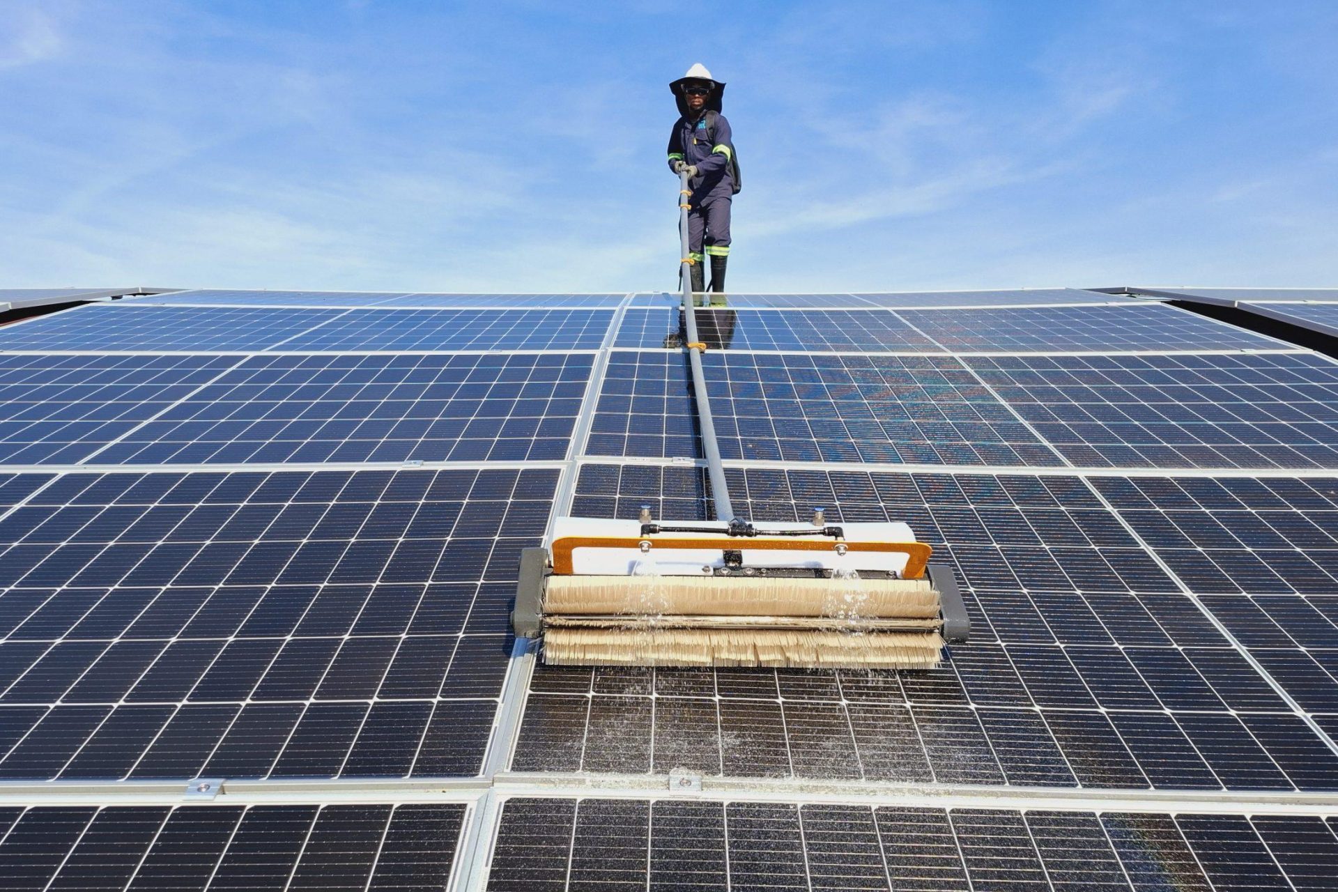 Solar Panel Cleaning 01 Solar Panel Cleaning 01
